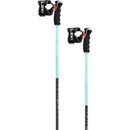 LEKI lyžařské hole ARTENA AIRFOIL 3D Dark Anthracite Light Turquiose