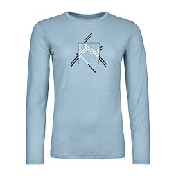 ORTOVOX dámské triko 185 MERINO MTN CUTOUT Ls Glacier Grey
