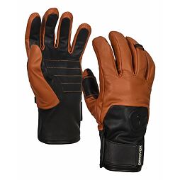 ORTOVOX rukavice LEATHER GLOVE Brown