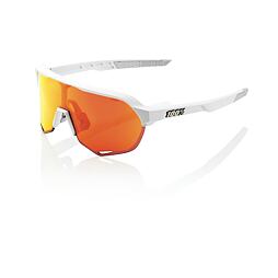 100% brýle S2 Soft Tact off White / HIPER Red Multilayer Mirror Lens