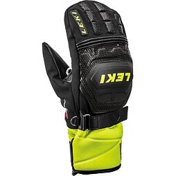 LEKI rukavice Worldcup Race Flex S Junior Mitt Black - Ice lemon
