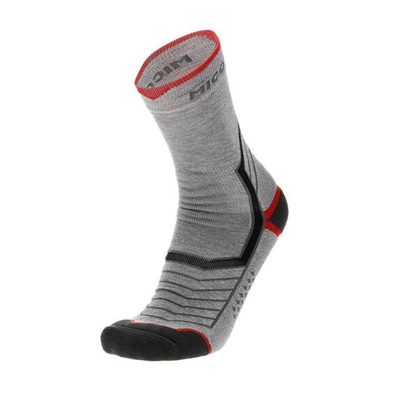 MICO trekingové ponožky CALZA TREKKING CORTA ARGENTO Grigio Melange