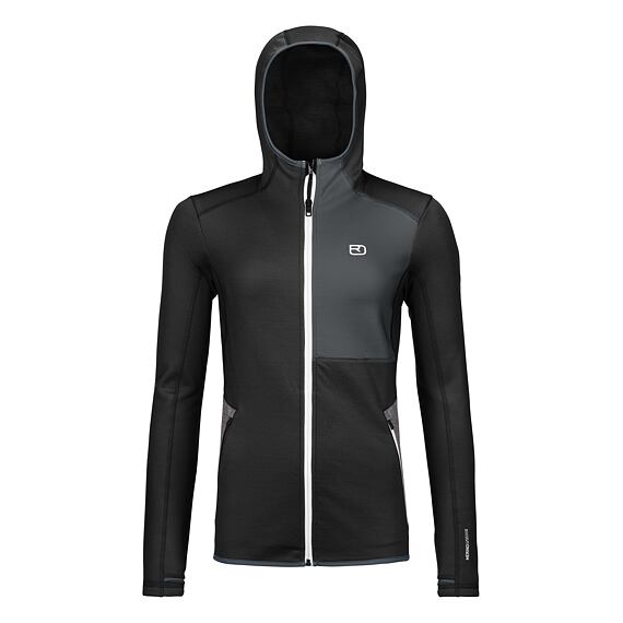 ORTOVOX dámská mikina FLEECE HOODY Black Raven