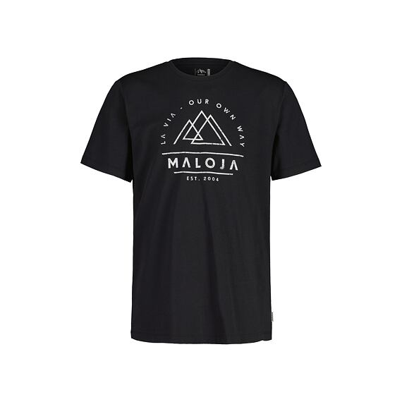MALOJA pánské triko BRANZIM Deep Black
