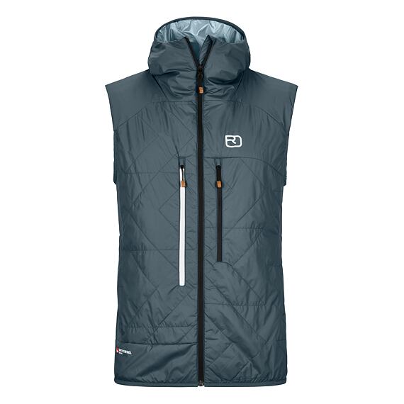ORTOVOX pánská vesta SWISSWOOL PIZ BOE VEST Dark Arctic Grey