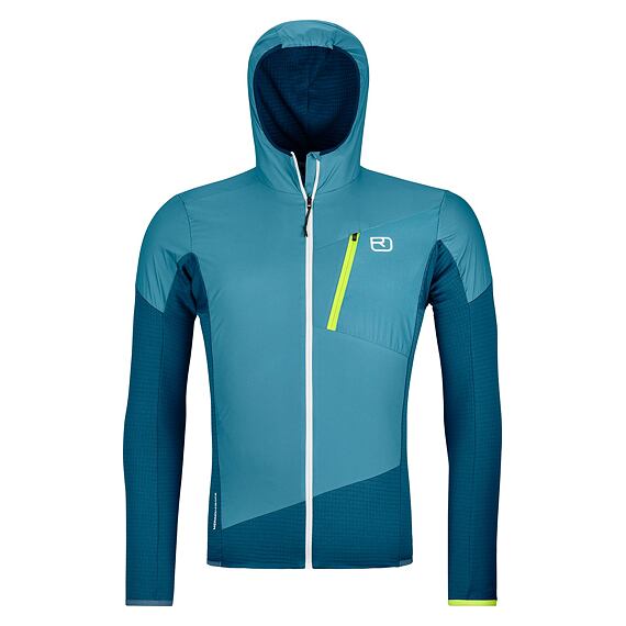 ORTOVOX pánská bunda LADIZ HYBRID JACKET Petrol Blue
