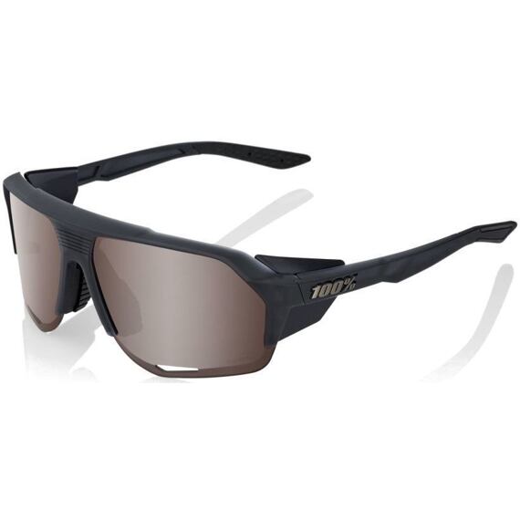 100% brýle NORVIK Soft Tact Crystal Black / HIPER Crimson SIlver Mirror Lens